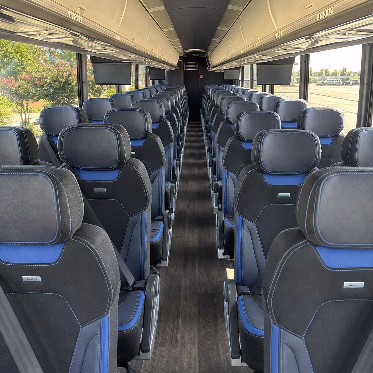 lawton charter bus rental interior
