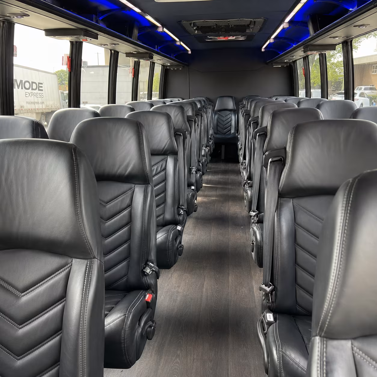 lawton wedding transportation onboard seating
